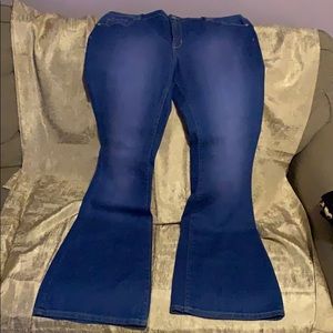 Denim bell bottoms jeans